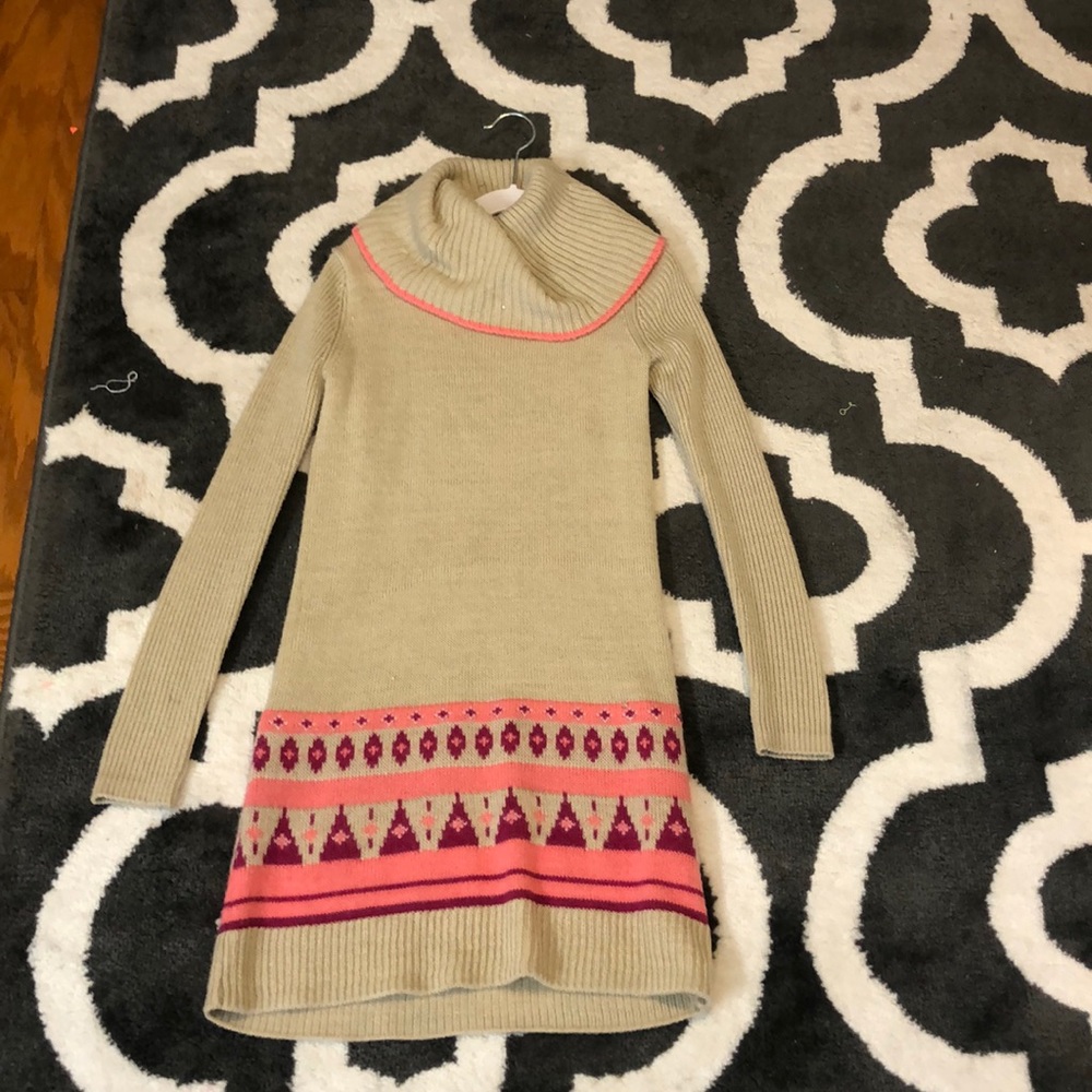 Turtleneck winter dress